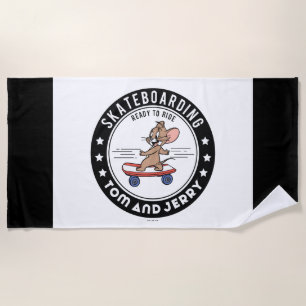 Jerry Skateboarding - Reitbereit Strandtuch