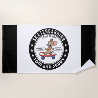 Jerry Skateboarding - Reitbereit Strandtuch