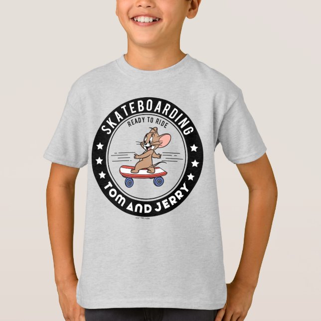 Jerry Skateboarding - Reitbereit T-Shirt (Vorderseite)