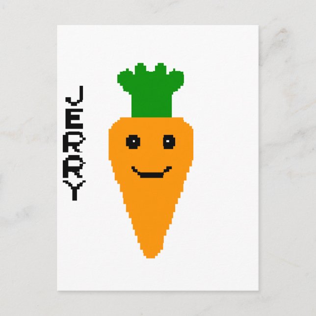 Jerry The Carrot Postkarte (Vorderseite)