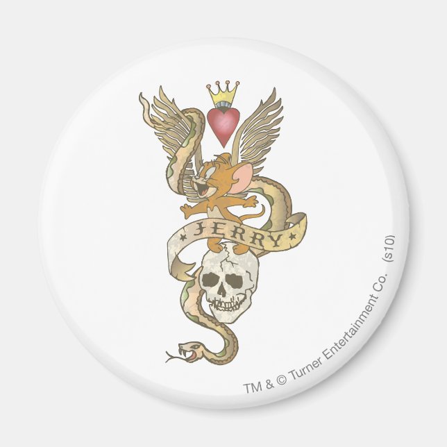 Jerry Twisted Tattoo 2 Magnet (Vorne)