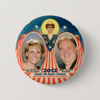 Jerry Wilson u. Lisa D für Präsidenten 2012 Button