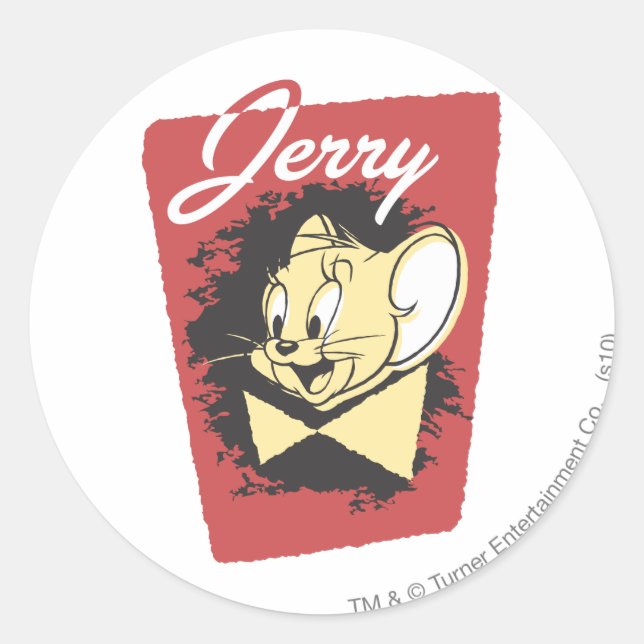 Jerry Yellow Botiw Logo Runder Aufkleber (Vorderseite)