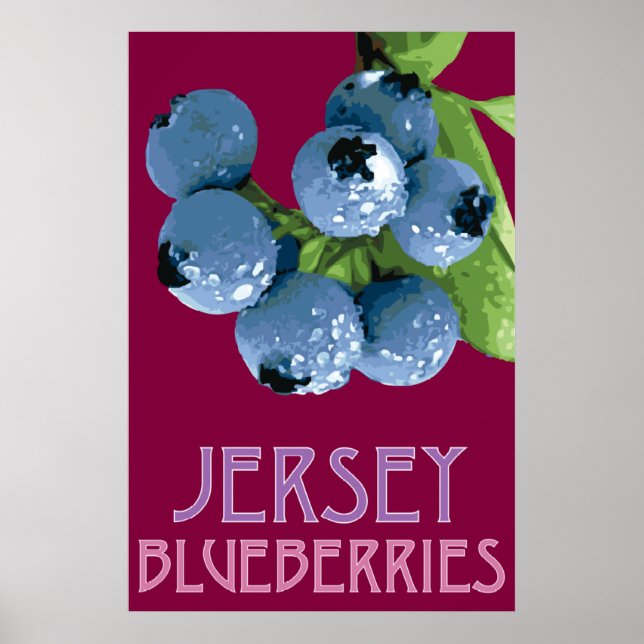 Jersey_Blueberries Poster (Vorne)