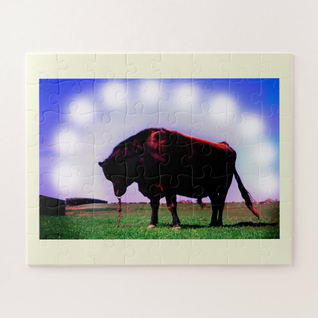 Jersey bull puzzle (Horizontal)