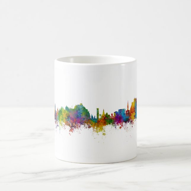 Jersey Channel Islands Skyline Kaffeetasse (Mittel)