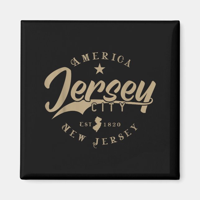 Jersey City _ New Jersey  Magnet (Vorne)