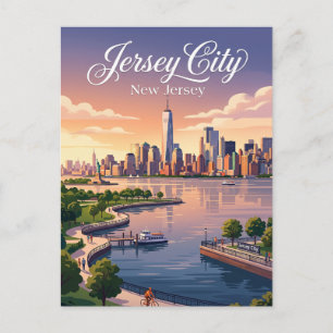 Jersey City New Jersey Postkarte