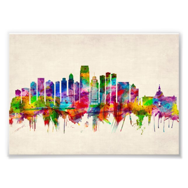 Jersey City New Jersey Skyline Fotodruck (Vorne)