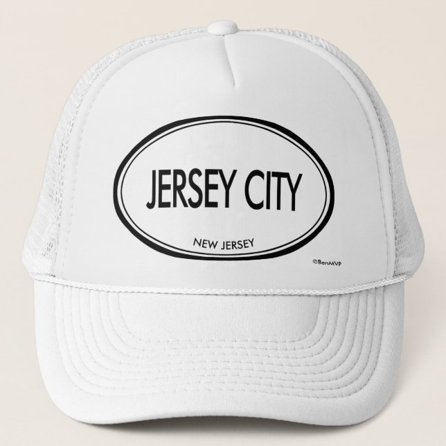 Jersey City, New-Jersey Truckerkappe (Vorderseite)