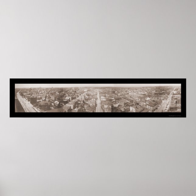 Jersey City NJ Panview Foto 1909 Poster (Vorne)