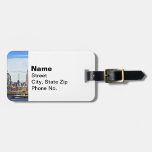 Jersey City NJ - Polizeiboot bei Colgate Clock Gepäckanhänger