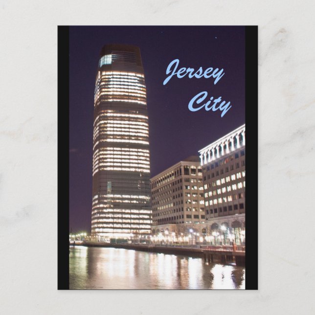 Jersey City Postkarte (Vorderseite)