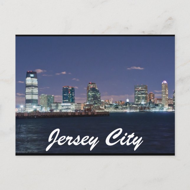 Jersey City Postkarte (Vorderseite)