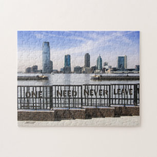 Jersey CitySkyline man muss nie verlassen Puzzle