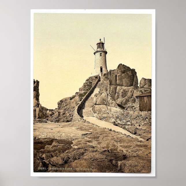 Jersey, Corbiere Lighthouse, III, Kanalinseln, Poster (Vorne)