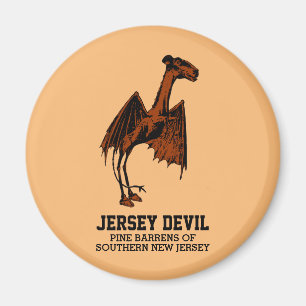 Jersey Devil Creature Cryptid anpassbarer Text Ma Magnet