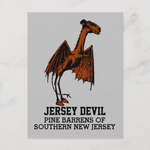 Jersey Devil Creature Cryptid Anpassbarer Text Postkarte