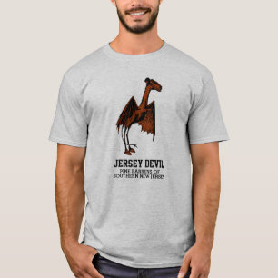 Jersey Devil Creature Cryptid Anpassbarer Text T-Shirt