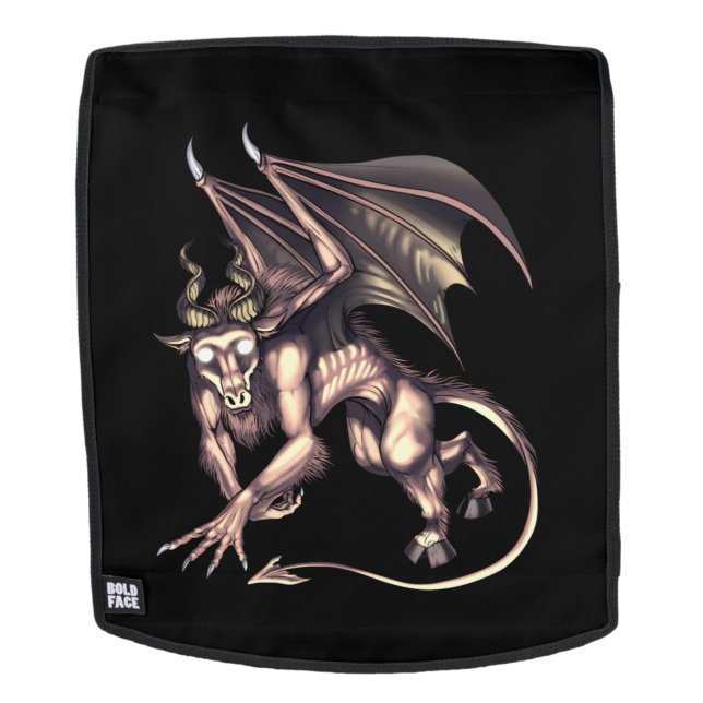 Jersey Devil Cryptid Creature Rucksack (Abnehmbare Front)