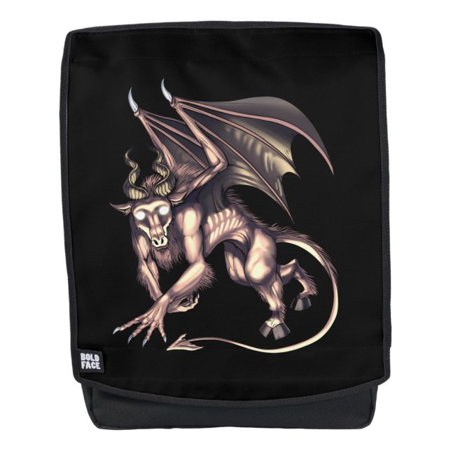 Jersey Devil Cryptid Creature Rucksack (Vorderseite)