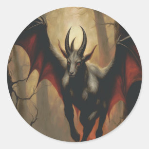 Jersey Devil Renaissance-Aufkleber Runder Aufkleber
