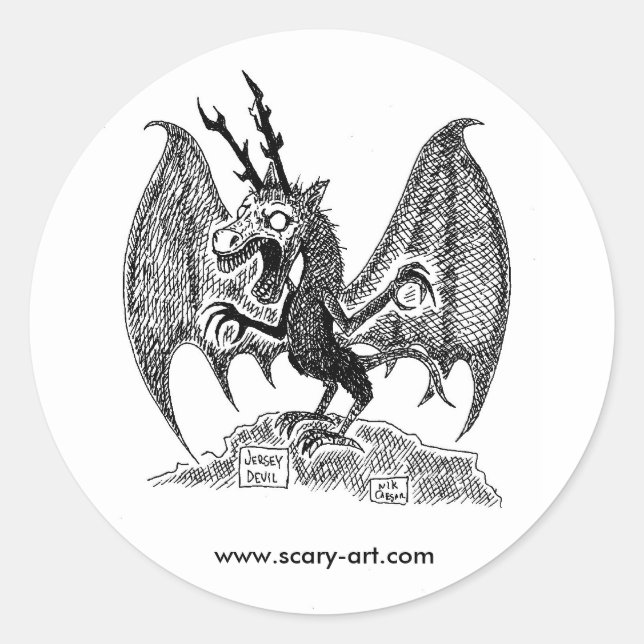 Jersey Devil Sticker (Vorderseite)