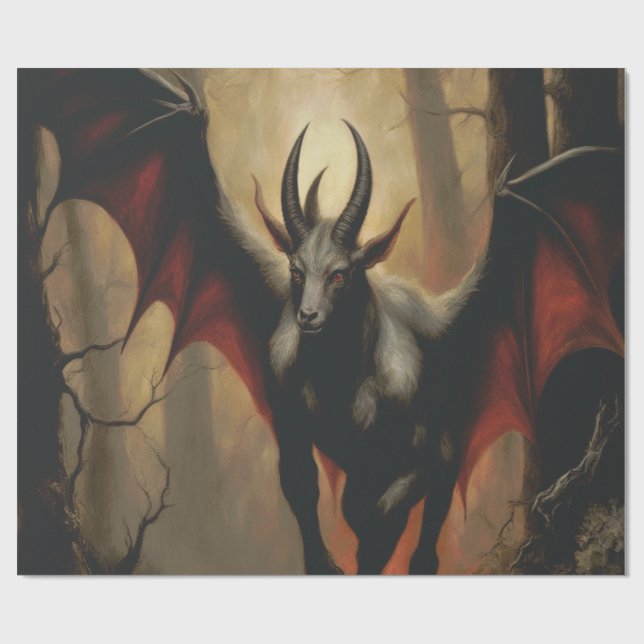 Jersey Devil Wrapping Paper Geschenkpapier (Flach)