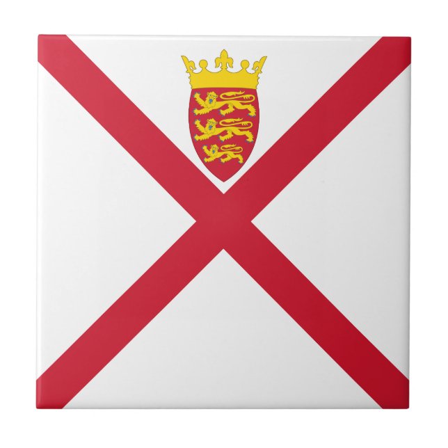 Jersey Flag Fliese (Vorderseite)