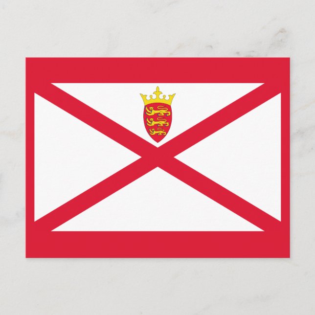 Jersey Flag Postkarte (Vorderseite)