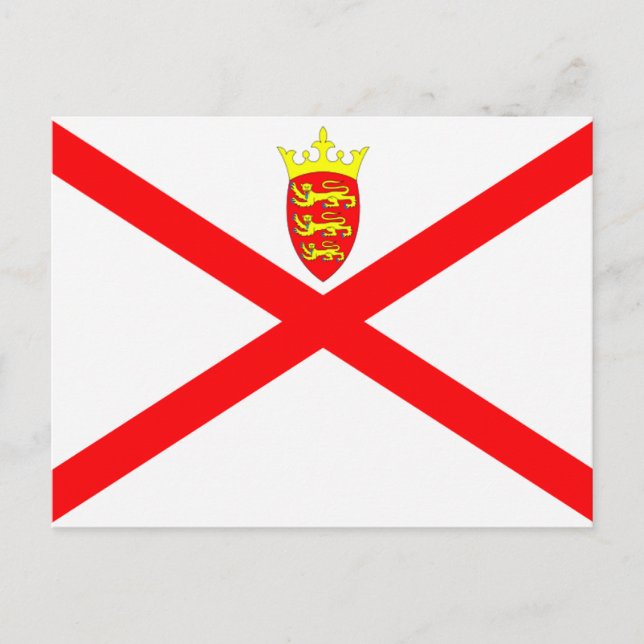 Jersey Flag Postkarte (Vorderseite)