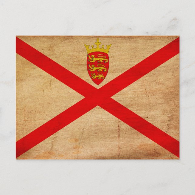 Jersey Flag Postkarte (Vorderseite)