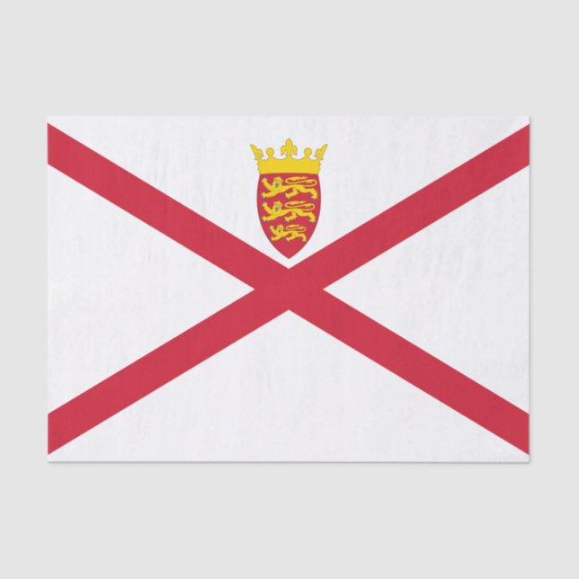 Jersey Flag Seidenpapier (Vorderseite)