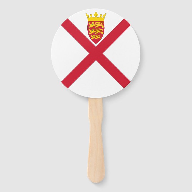 Jersey-Flagge Fächer (Vorderseite)