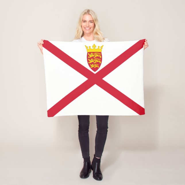 Jersey-Flagge Fleecedecke (Beispiel)