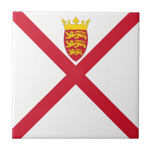 Jersey-Flagge Fliese