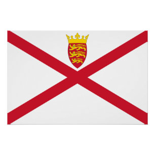 Jersey-Flagge Poster