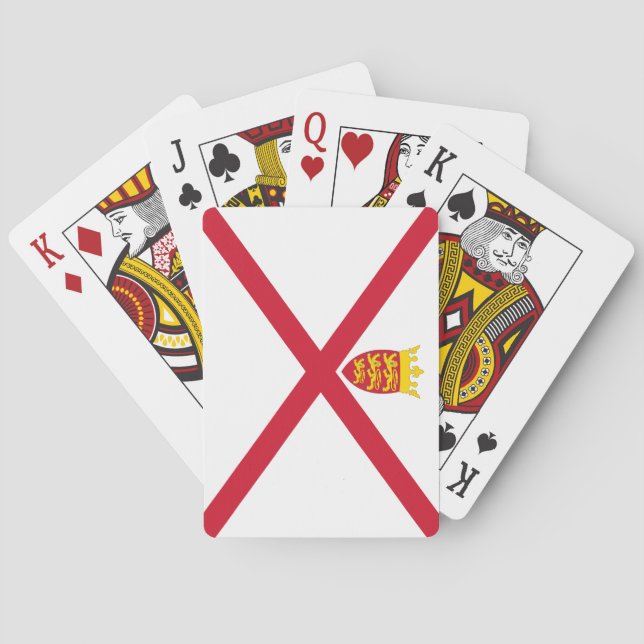 Jersey-Flagge Spielkarten (Rückseite)