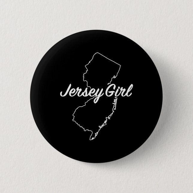 Jersey Girl New Jersey  Button (Vorderseite)