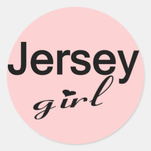 Jersey Girl Runder Aufkleber