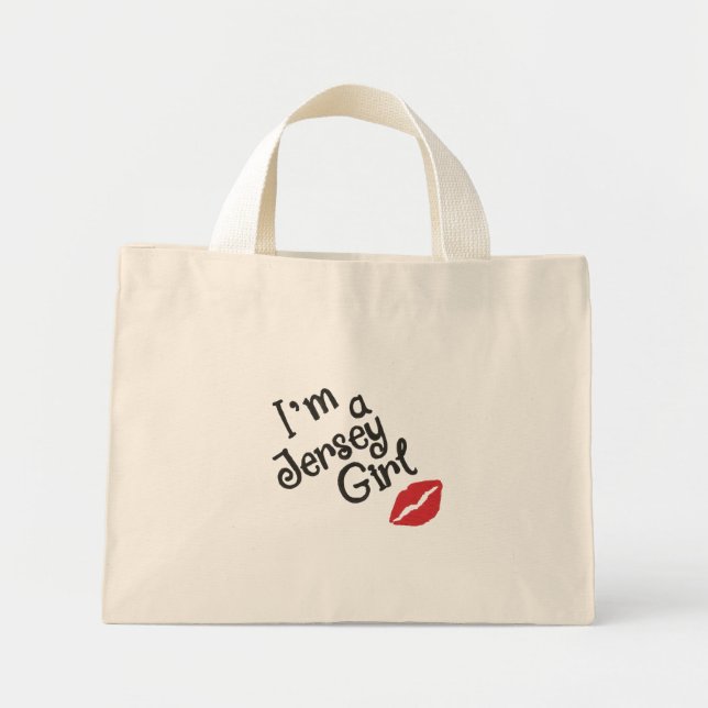 Jersey Girl Tiny Tote Bag Mini Stoffbeutel (Vorne)