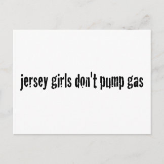 Jersey Girls pumpen kein Gas Postkarte