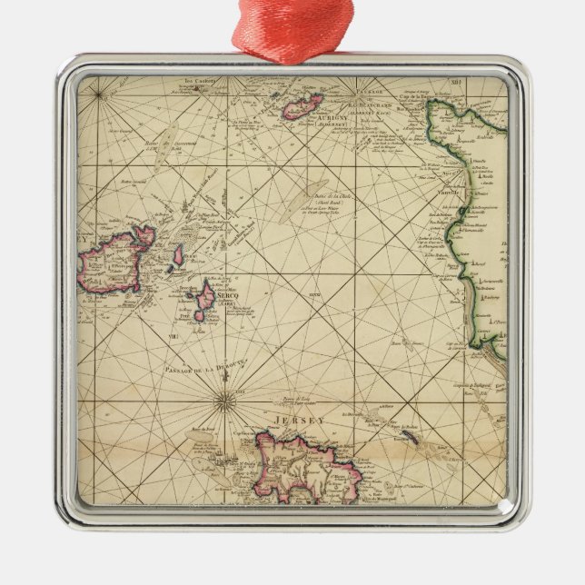 Jersey, Guernsey Ornament Aus Metall (Vorne)