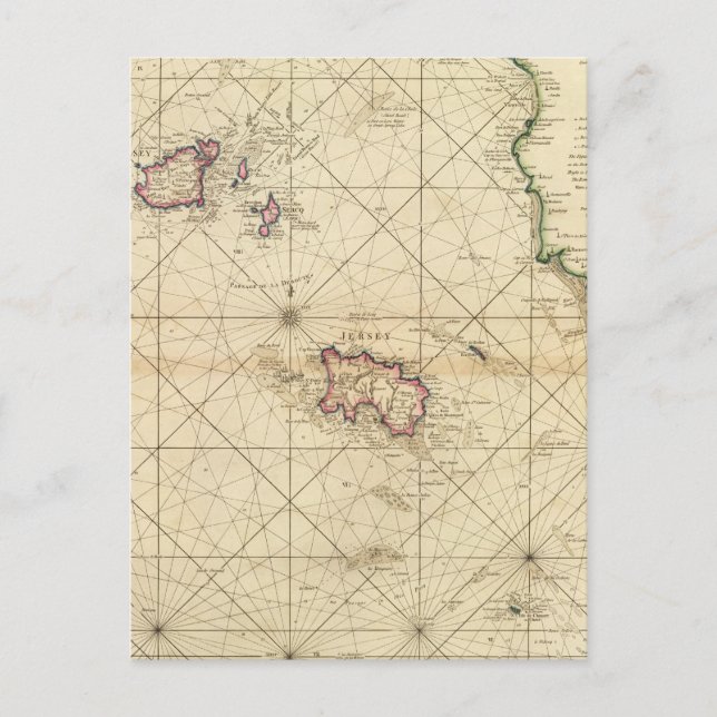 Jersey, Guernsey Postkarte (Vorderseite)