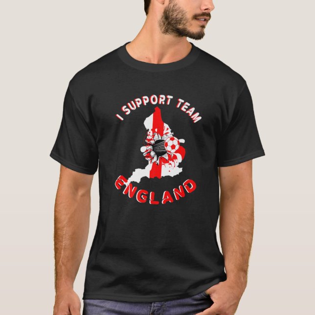 Jersey, I Support England Team Sports, Football, F T-Shirt (Vorderseite)