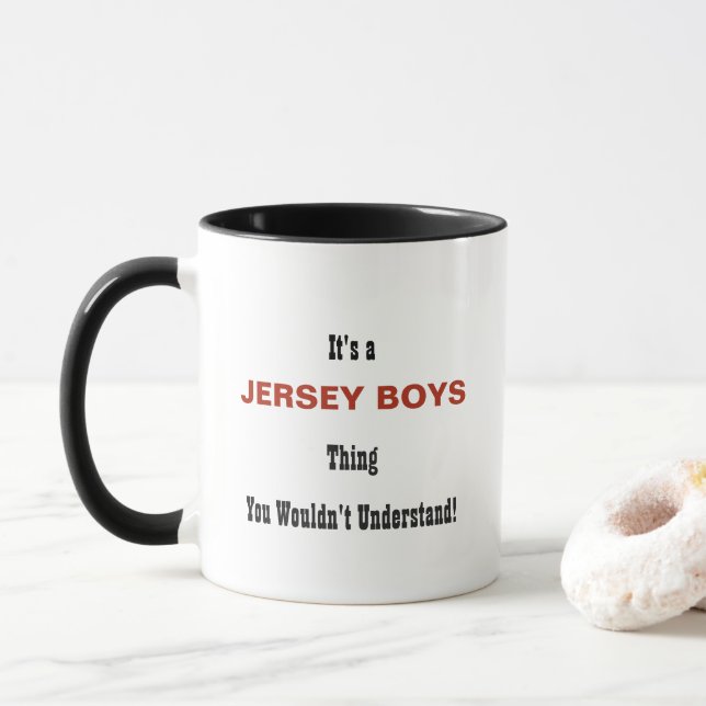 Jersey-Jungen-Tasse Tasse (Mit Donut)