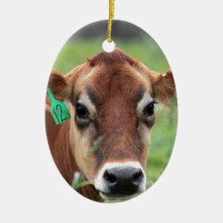Jersey-Kuh Keramik Ornament