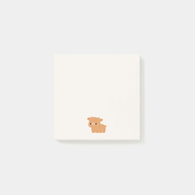 Jersey-Kuh Post-it Klebezettel (Vorderseite)
