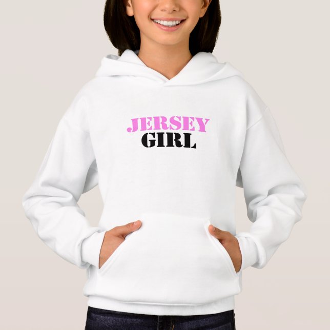 Jersey-Mädchen Hoodie (Vorderseite)