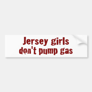 Jersey-Mädchen pumpen nicht das Gas (neu) Autoaufkleber